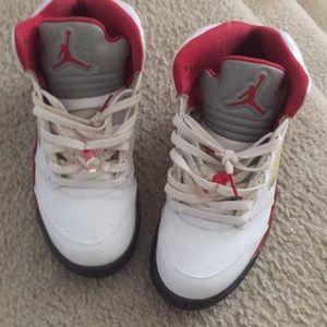 Customized Fire Red 5s
